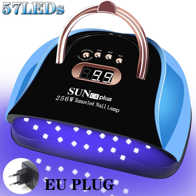 Newest 57LEDs UV LED Nail Lamp Acrylic Nail Gel Dryer Lamp With Smart Sensor Low Heat Mode Pink Nail Art Salon Manicure Machine