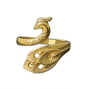 Retro Punk Snake Dragon Ring for Men Women Exaggerated Antique Siver Color Opening Adjustable Rings Anillo Hombre Bijoux