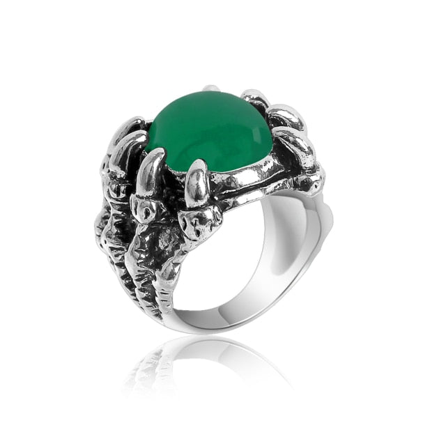 Retro Punk Snake Dragon Ring for Men Women Exaggerated Antique Siver Color Opening Adjustable Rings Anillo Hombre Bijoux