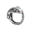 Retro Punk Snake Dragon Ring for Men Women Exaggerated Antique Siver Color Opening Adjustable Rings Anillo Hombre Bijoux