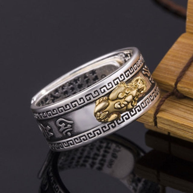 Retro Punk Snake Dragon Ring for Men Women Exaggerated Antique Siver Color Opening Adjustable Rings Anillo Hombre Bijoux