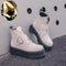 2021 Motorcycle Women's Boots Winter Soft Leather Shoes Black Botas Wedges Female Lace Up Platforms Women White Botas Mujer