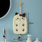 1Pcs Super Absorbent Hanging Type Cat Embroidered Towelette Home Decora Dual Purpose Coral Velvet Hand Towel Bathroom Supplies