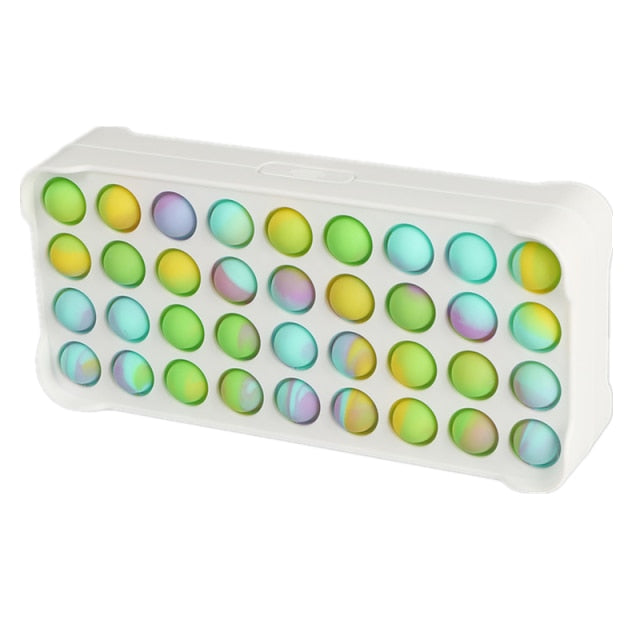 New Pop It Push Bubble Fidget Toys Pencil Case Children Stress Relief Squeeze Toy Antistress Popit Soft Squishy Kids Toys Gifts
