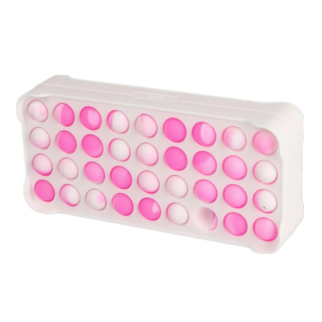 New Pop It Push Bubble Fidget Toys Pencil Case Children Stress Relief Squeeze Toy Antistress Popit Soft Squishy Kids Toys Gifts