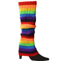 Winter Women Fashion Warm Knit Solid Leg Warmers Knee High Crochet Socks Boot Cuffs Beenwarmers