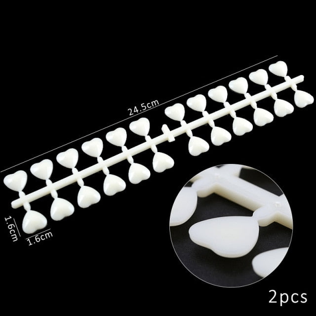 False Nail Tips Color Card Practice Display Showing Shelf Tools Buckle Ring Manicure DIY Nail Display Nail Art Practice tool