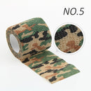 4.5m Camouflage Elastic Wrap Tape Hunt Disguise Elastoplast Self Adhesive Sports Protector Knee Finger Ankle Athletic Bandage