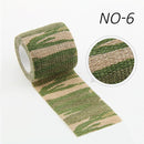 4.5m Camouflage Elastic Wrap Tape Hunt Disguise Elastoplast Self Adhesive Sports Protector Knee Finger Ankle Athletic Bandage