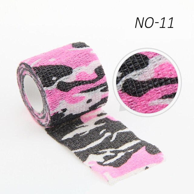 4.5m Camouflage Elastic Wrap Tape Hunt Disguise Elastoplast Self Adhesive Sports Protector Knee Finger Ankle Athletic Bandage