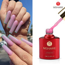 MSHARE Milky White Builder Nail Extension Gel Self leveling Nails Quick Building Clear Pink Nail Tips UV Led Gel Soak Off