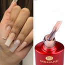 MSHARE Milky White Builder Nail Extension Gel Self leveling Nails Quick Building Clear Pink Nail Tips UV Led Gel Soak Off