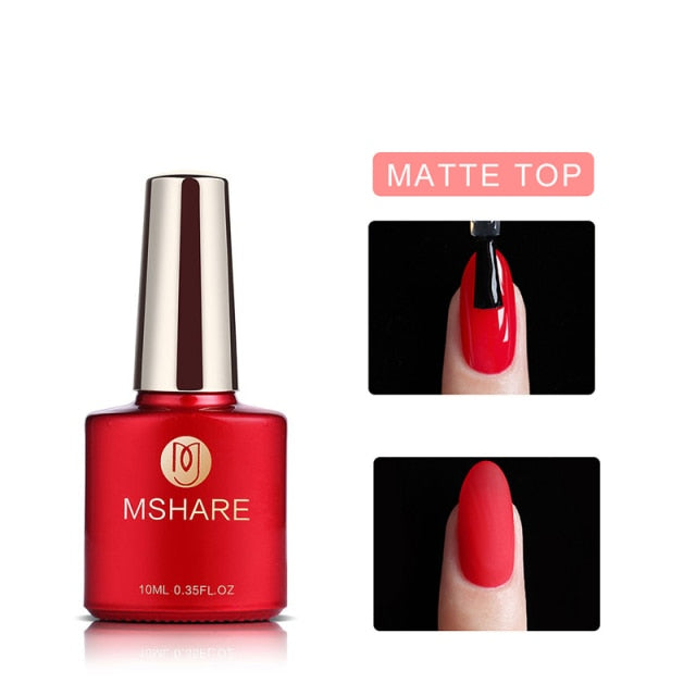 MSHARE Milky White Builder Nail Extension Gel Self leveling Nails Quick Building Clear Pink Nail Tips UV Led Gel Soak Off