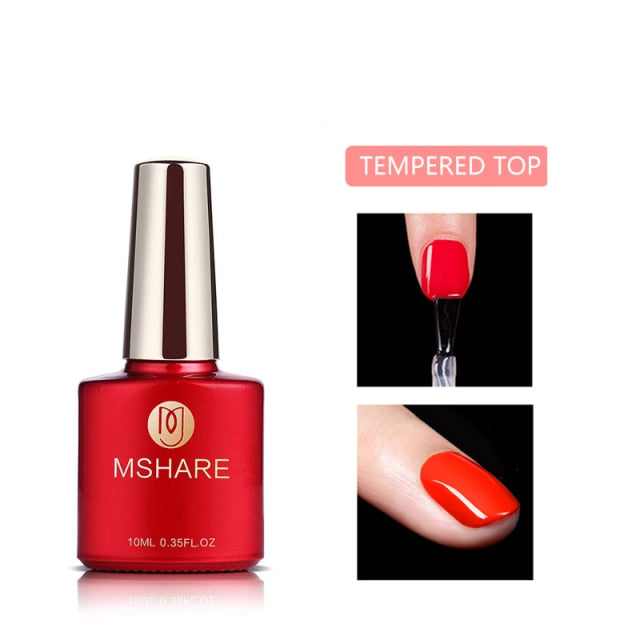 MSHARE Milky White Builder Nail Extension Gel Self leveling Nails Quick Building Clear Pink Nail Tips UV Led Gel Soak Off