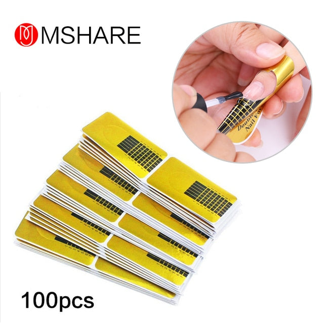 MSHARE Milky White Builder Nail Extension Gel Self leveling Nails Quick Building Clear Pink Nail Tips UV Led Gel Soak Off