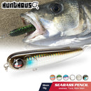 Hunthouse floating popper pencil lure fishing wobbler WTD 95mm/18g Saltwater topwater surface Pesca Stick Bass Plastic Walker