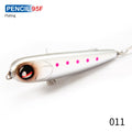 Hunthouse floating popper pencil lure fishing wobbler WTD 95mm/18g Saltwater topwater surface Pesca Stick Bass Plastic Walker