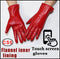 Women's sheepskin gloves winter warmth plus velvet short thin touch screen driving female color leather gloves new high-end 2021