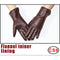 Women's sheepskin gloves winter warmth plus velvet short thin touch screen driving female color leather gloves new high-end 2021