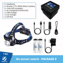 LED Headlamp Fishing Headlight T6/L2/V6 3 Modes Zoomable Waterproof Super bright camping light Powered by 2x18650 batteries