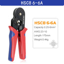 Tubular Terminal Crimping Pliers HSC8 6-4/6-6/16-6（max 0.08-16mm²）wire mini Ferrule crimper tools YEFYM Household electrical kit