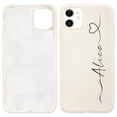 Custom Name for iPhone 13 Pro Case DIY Letters 12 8 Plus SE 2020 Cover Girls Silicone For iPhone 11 Pro Max Funda X XS XR 6 7 10