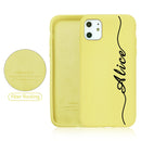 Custom Name for iPhone 13 Pro Case DIY Letters 12 8 Plus SE 2020 Cover Girls Silicone For iPhone 11 Pro Max Funda X XS XR 6 7 10