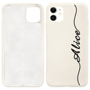 Custom Name for iPhone 13 Pro Case DIY Letters 12 8 Plus SE 2020 Cover Girls Silicone For iPhone 11 Pro Max Funda X XS XR 6 7 10