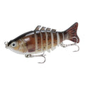 1pcs/Winter fishing gear Bionic Multi-section Swim hard bait10cm/15.5g Artificial Wobbler Rotating Trolling pike carp crank lure