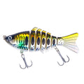 1pcs/Winter fishing gear Bionic Multi-section Swim hard bait10cm/15.5g Artificial Wobbler Rotating Trolling pike carp crank lure