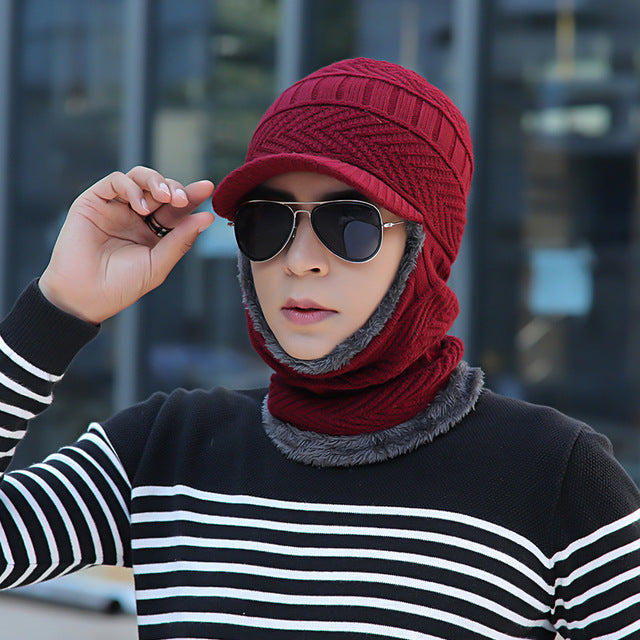 Winter Hat Skullies Beanies Hats Winter Beanies For Men Women Wool Scarf Caps Balaclava Mask Gorras Bonnet Knitted Hat