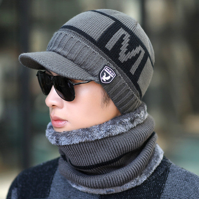 Winter Hat Skullies Beanies Hats Winter Beanies For Men Women Wool Scarf Caps Balaclava Mask Gorras Bonnet Knitted Hat