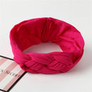 New Braided Baby Headband Twisted Top Cross Chineses Knot Headwrap Elastic Hairbands For Child Turban Baby Girl Hair Accessories