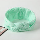New Braided Baby Headband Twisted Top Cross Chineses Knot Headwrap Elastic Hairbands For Child Turban Baby Girl Hair Accessories