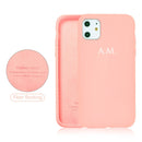 Custom Name Initials Liquid Silicone Phone Case for iphone 13 Case 11 12 13 Pro Max 8 Plus SE 2020 Couple Gift Funda X XS XR 6 7