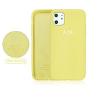 Custom Name Initials Liquid Silicone Phone Case for iphone 13 Case 11 12 13 Pro Max 8 Plus SE 2020 Couple Gift Funda X XS XR 6 7