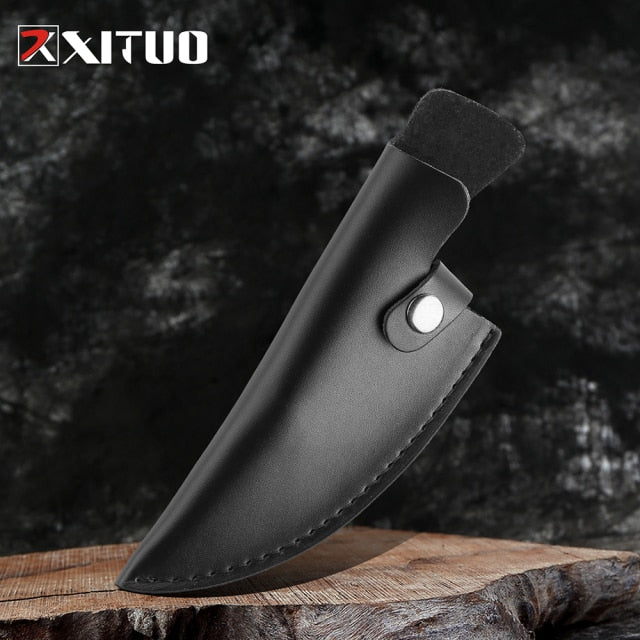 XITUO Kitchen Chef Knife High Carbon Stainless Steel Handmade Forged Knife Sharp Boning Knife Fishing Knife Cutter Butcher Knife