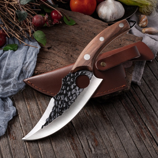 XITUO Kitchen Chef Knife High Carbon Stainless Steel Handmade Forged Knife Sharp Boning Knife Fishing Knife Cutter Butcher Knife