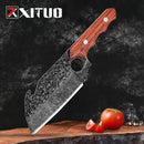 XITUO Kitchen Chef Knife High Carbon Stainless Steel Handmade Forged Knife Sharp Boning Knife Fishing Knife Cutter Butcher Knife