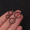 1PC 6mm to 12mm 16g Stainless Steel Hinged Segment Clicker Ring Nose Septum Piercing Helix Cartilage Daith Twist Hoop