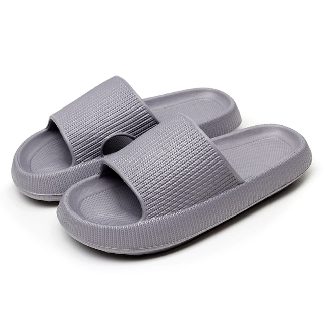 Thick Platform Horsehold Slippers Women Indoor Bathroom Slides Soft EVA Anti-Slip Home Floor Slides Ladies Summer Shoes