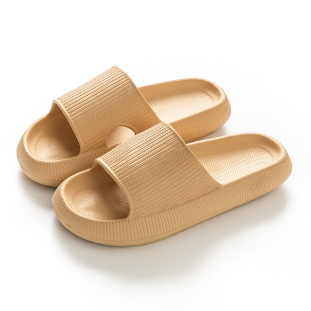 Thick Platform Horsehold Slippers Women Indoor Bathroom Slides Soft EVA Anti-Slip Home Floor Slides Ladies Summer Shoes