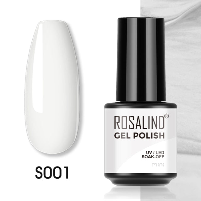 ROSALIND Gel Polish Plastic Bottle Hybrid Varnishes All For Manicure Nails Art Base Top Coat UV Vernis Semi Permanent Gellak
