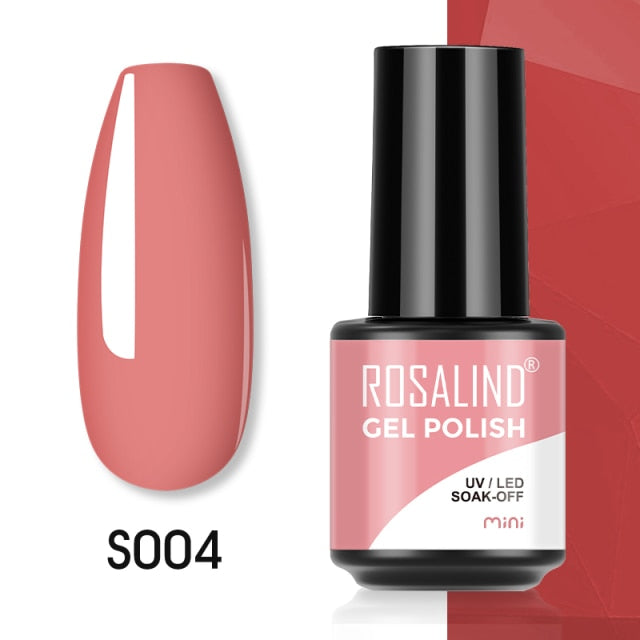 ROSALIND Gel Polish Plastic Bottle Hybrid Varnishes All For Manicure Nails Art Base Top Coat UV Vernis Semi Permanent Gellak