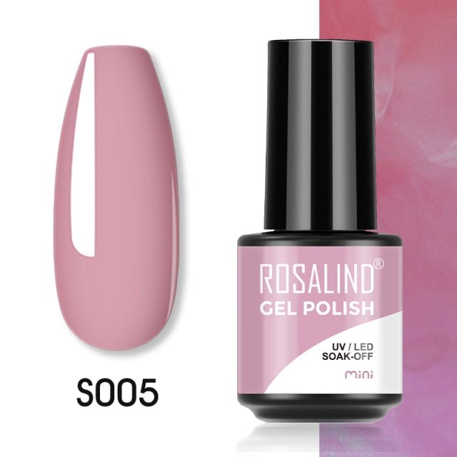 ROSALIND Gel Polish Plastic Bottle Hybrid Varnishes All For Manicure Nails Art Base Top Coat UV Vernis Semi Permanent Gellak