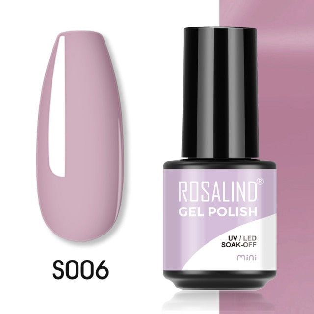 ROSALIND Gel Polish Plastic Bottle Hybrid Varnishes All For Manicure Nails Art Base Top Coat UV Vernis Semi Permanent Gellak