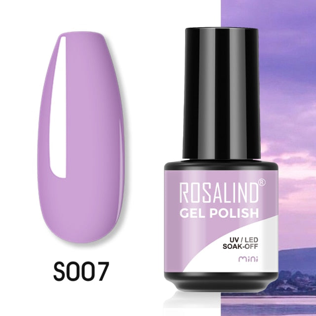 ROSALIND Gel Polish Plastic Bottle Hybrid Varnishes All For Manicure Nails Art Base Top Coat UV Vernis Semi Permanent Gellak
