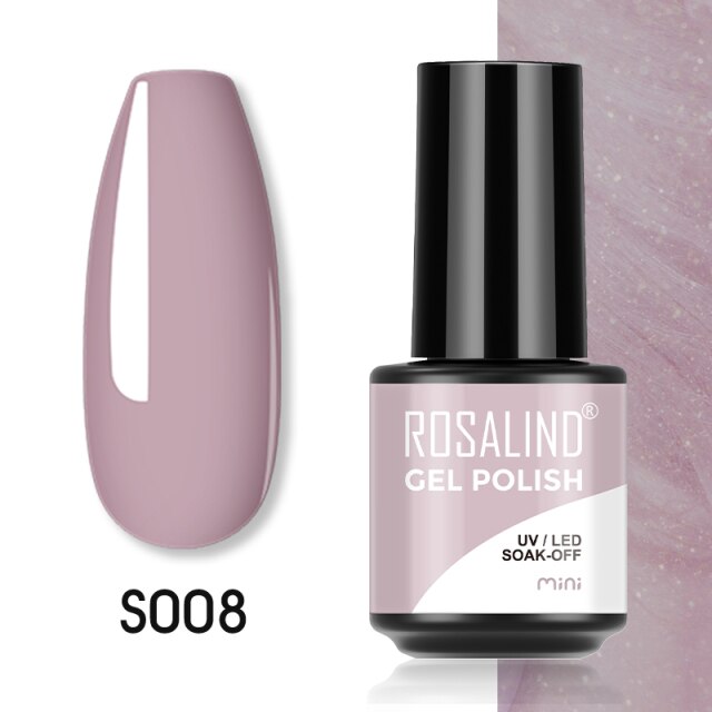 ROSALIND Gel Polish Plastic Bottle Hybrid Varnishes All For Manicure Nails Art Base Top Coat UV Vernis Semi Permanent Gellak