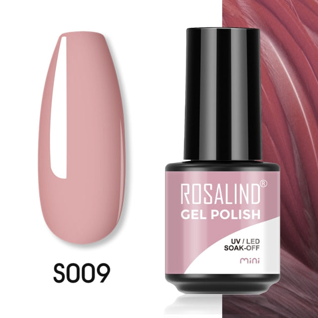 ROSALIND Gel Polish Plastic Bottle Hybrid Varnishes All For Manicure Nails Art Base Top Coat UV Vernis Semi Permanent Gellak