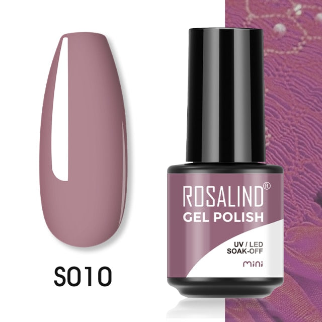 ROSALIND Gel Polish Plastic Bottle Hybrid Varnishes All For Manicure Nails Art Base Top Coat UV Vernis Semi Permanent Gellak